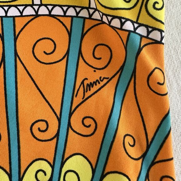 Trina Turk Capri Sherbet Halter Lace Up One Piece Swimsuit Sz 8 - Picture 8 of 8